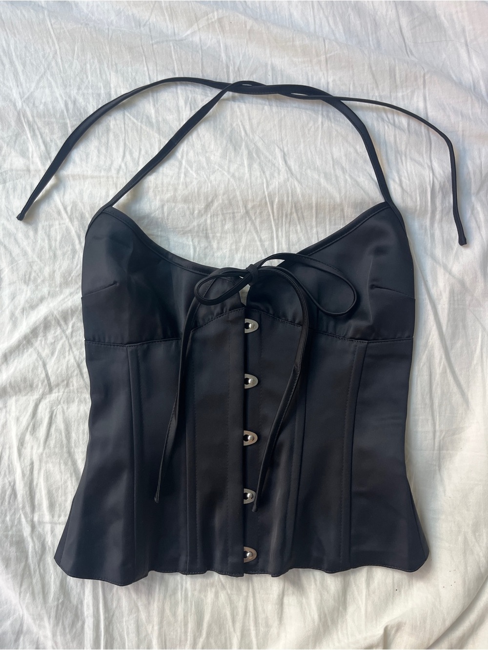 Danielle Guizio Black Marini Corset